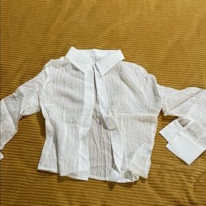 SHEIN White Button Down Shirt